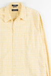 Yellow Plaid Nautica Button Up Shirt