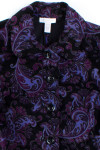 Violet Paisley Velvet Jacket