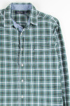 Green Plaid Nautica Button Up Shirt