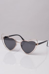 Double Rimmed Heart Sunglasses