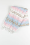 Pastel Striped Baja Blanket 1