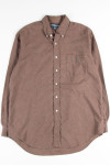 Brown Ralph Lauren Plaid Button Up Shirt