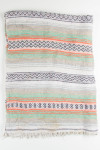 Orange & Mint Striped Baja Blanket