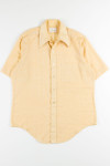 Yellow Butterfly Collar Button Up Shirt