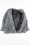 Grey Ruffle Fur Coat