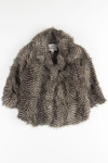 Grey Striped Fur Coat 1