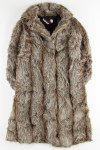 Brown Multicolor Fur Coat 1