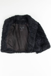 Black Shag Fur Shrug