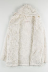 White Sherpa Faux Fur Coat