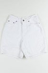 Vintage White Denim Shorts 45 (sz. W28.5)