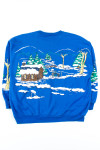 Snowy Cabin Sweatshirt