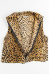 Leopard Print Fur Vest