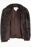 Brown Fur Suit Jacket