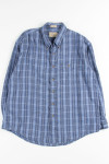 Blue Plaid Button Up Shirt 12
