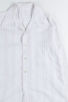 White Striped Button Up Shirt 2