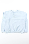 Baby Blue Button Neck Sweatshirt