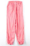 Peach Nylon Track Pants