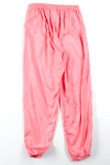 Peach Nylon Track Pants