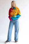 Multi Rainbow Tie Dye Hoodie