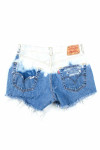 Two-Tone Levi's Distressed Denim Shorts (sz. 32)