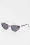 Checkered Cat Eye Sunglasses