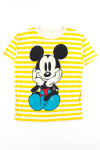 Yellow Striped Mickey T-Shirt