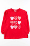 Valentines Hearts Sweatshirt