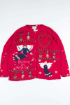 Red Ugly Christmas Cardigan 52176