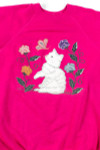 Fuschia Kitten Sweatshirt