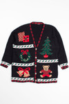 Black Ugly Christmas Cardigan 52715