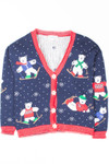 Blue Ugly Christmas Cardigan 52762