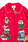 Red Ugly Christmas Cardigan 52867