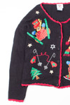 Black Ugly Christmas Cardigan 52777