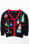 Black Ugly Christmas Cardigan 52876