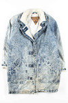 Sherpa Lined Denim Coat 1