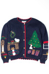 Blue Ugly Christmas Cardigan 52760