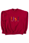 Burgundy Pooh Sweatshirt