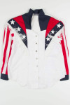 USA Fringe Western Button Up Shirt