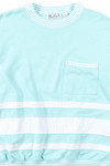 Mint Striped Pocket Sweatshirt