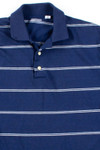 Navy Striped Polo Shirt 2