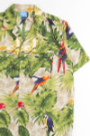 Tan Tropical Macaws Hawaiian Shirt