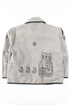 Grey Cats & Shapes Jacket