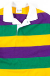 Long Sleeve Mardi Gras Polo Shirt