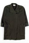 Dark Green Wool Overcoat