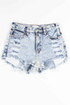 Acid Washed Cut Off Denim Shorts (sz. 8)