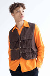 Brown Vintage Hunting Vest