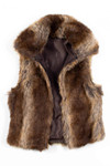 Brown Faux-Fur Vest