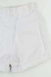 White Cuffed Denim Shorts (sz. 4)