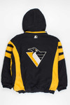 Vintage Penguins Classic Spellout Quilted Pullover Starter Jacket