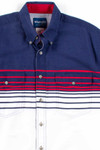 Red White & Blue Wrangler Button Up Shirt